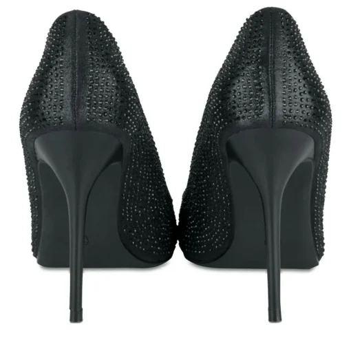 Escarpins Aiguille NOIR Femme Motif Uni A Enfiler