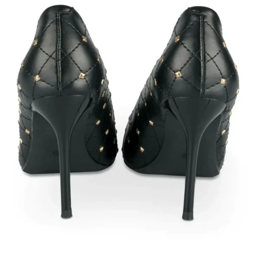 Escarpins Aiguille NOIR Femme Motif Clouté A Enfiler