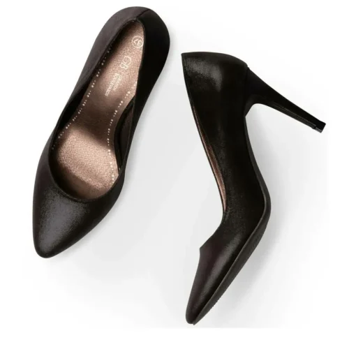 Escarpins Aiguille NOIR Femme Motif Uni A Enfiler