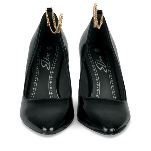 Escarpins Aiguille NOIR Femme Motif Uni A Enfiler