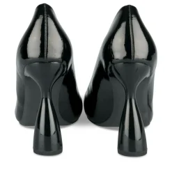Escarpins Aiguille NOIR Femme Motif Vernis A Enfiler