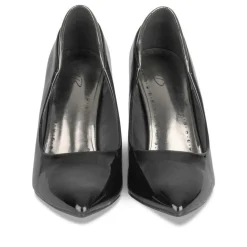 Escarpins Aiguille NOIR Femme Motif Vernis A Enfiler