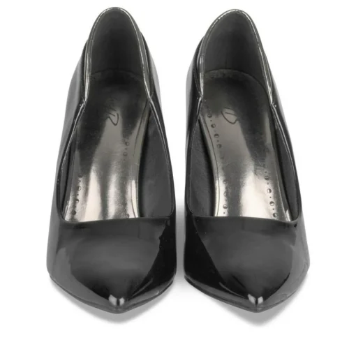 Escarpins Aiguille NOIR Femme Motif Vernis A Enfiler