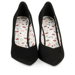 Escarpins Aiguille NOIR Femme Motif Uni A Enfiler
