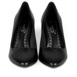 Escarpins Aiguille NOIR Femme Motif Vernis A Enfiler