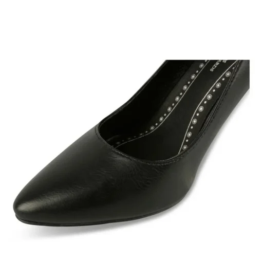 Escarpins Aiguille NOIR Femme Motif Uni A Enfiler