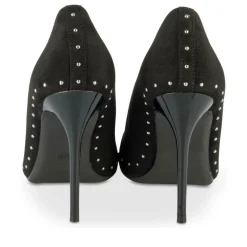 Escarpins Aiguille NOIR Femme Motif Clouté A Enfiler