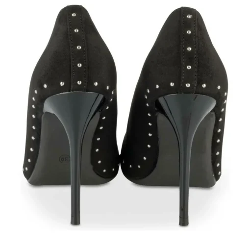 Escarpins Aiguille NOIR Femme Motif Clouté A Enfiler