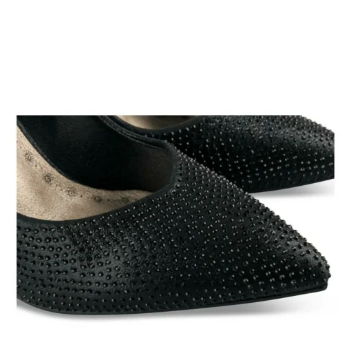 Escarpins Aiguille NOIR Femme Motif Uni A Enfiler