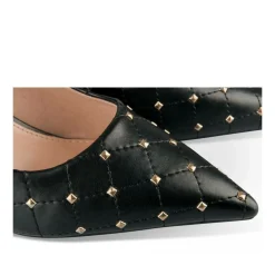 Escarpins Aiguille NOIR Femme Motif Clouté A Enfiler