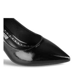 Escarpins Aiguille NOIR Femme Motif Uni A Enfiler