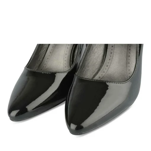 Escarpins Aiguille NOIR Femme Motif Uni A Enfiler