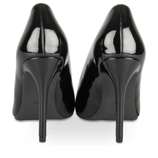 Escarpins Aiguille NOIR Femme Motif Vernis A Enfiler