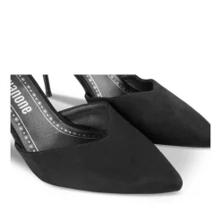 Escarpins Aiguille NOIR Femme Motif Paillettes Fermeture éclair