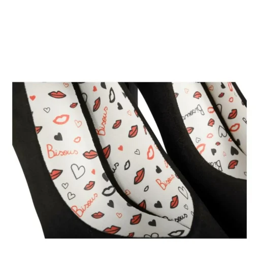 Escarpins Aiguille NOIR Femme Motif Uni A Enfiler