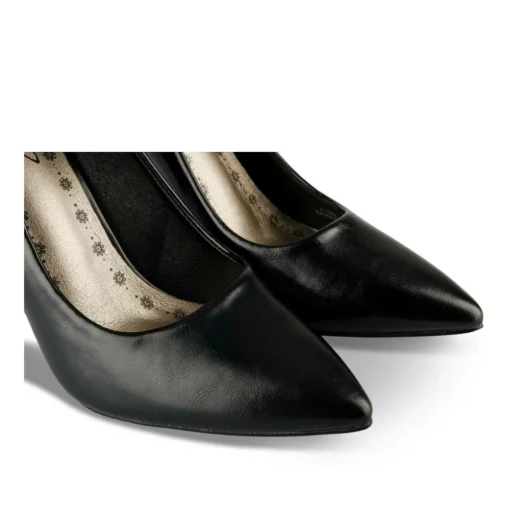Escarpins Aiguille NOIR Femme Motif Uni A Enfiler