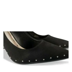 Escarpins Aiguille NOIR Femme Motif Clouté A Enfiler