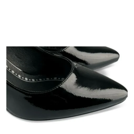 Escarpins Aiguille NOIR Femme Motif Uni A Enfiler