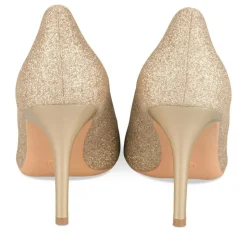 Escarpins Aiguille OR Femme Motif Paillettes A Enfiler