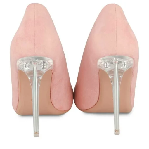 Escarpins Aiguille ROSE Femme Motif Uni A Enfiler