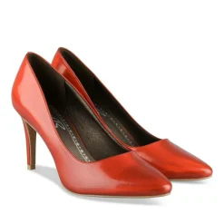 Escarpins Aiguille ROUGE Femme Motif Iridescent A Enfiler