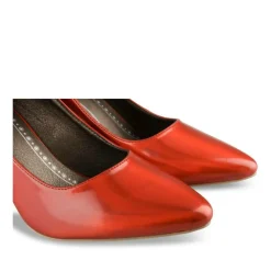 Escarpins Aiguille ROUGE Femme Motif Iridescent A Enfiler