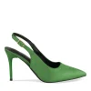 Escarpins Aiguille VERT Femme Motif Uni Boucle