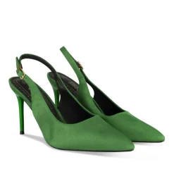 Escarpins Aiguille VERT Femme Motif Uni Boucle