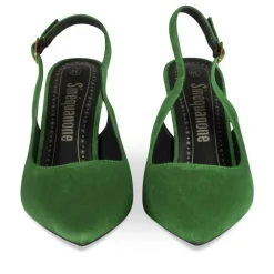 Escarpins Aiguille VERT Femme Motif Uni Boucle