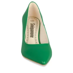 Escarpins Aiguille VERT Femme Motif Uni A Enfiler