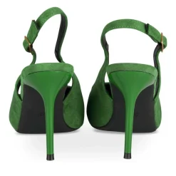 Escarpins Aiguille VERT Femme Motif Uni Boucle