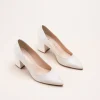 Escarpins BEIGE Femme CUIR Motif Uni A Enfiler