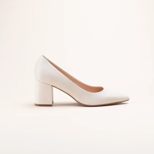 Escarpins BEIGE Femme CUIR Motif Uni A Enfiler