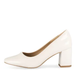 Escarpins BEIGE Femme Motif Vernis A Enfiler