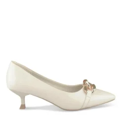 Escarpins BEIGE Femme Motif Uni A Enfiler