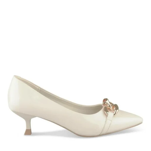 Escarpins BEIGE Femme Motif Uni A Enfiler
