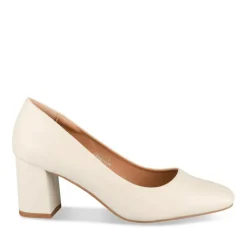 Escarpins BEIGE Femme Motif Uni A Enfiler