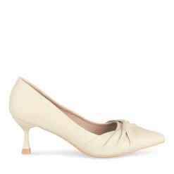 Escarpins BEIGE Femme Motif Uni A Enfiler