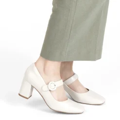 Escarpins BEIGE Femme Motif Uni Boucle