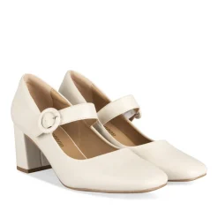 Escarpins BEIGE Femme Motif Uni Boucle