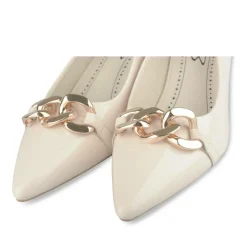 Escarpins BEIGE Femme Motif Uni A Enfiler