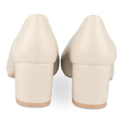 Escarpins Carré BEIGE Femme Motif Vernis A Enfiler