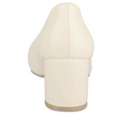 Escarpins Carré BEIGE Femme Motif Uni A Enfiler