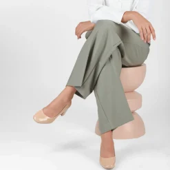 Escarpins Carré BEIGE Femme Motif Vernis A Enfiler