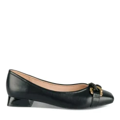 Escarpins Carré NOIR Femme Motif Uni A Enfiler