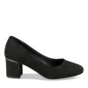 Escarpins Carré NOIR Femme Motif Uni A Enfiler