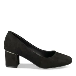 Escarpins Carré NOIR Femme Motif Uni A Enfiler