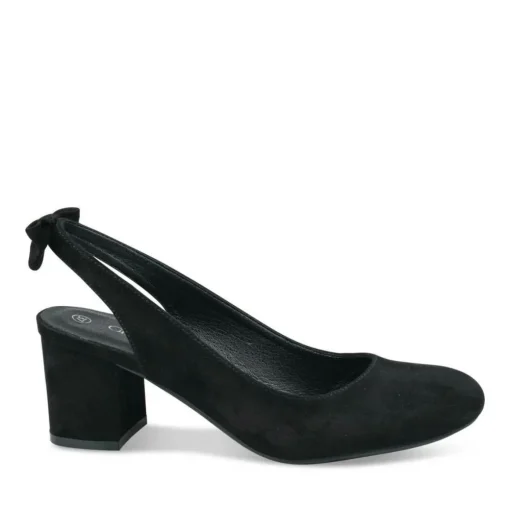 Escarpins Carré NOIR Femme A Enfiler