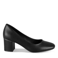 Escarpins Carré NOIR Femme Motif Uni A Enfiler