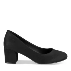 Escarpins Carré NOIR Femme Motif Uni A Enfiler